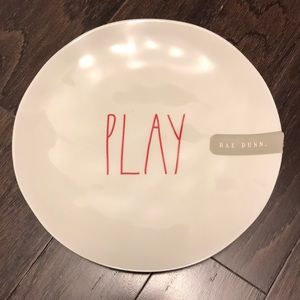 Rae Dunn red Play Melamine salad plate